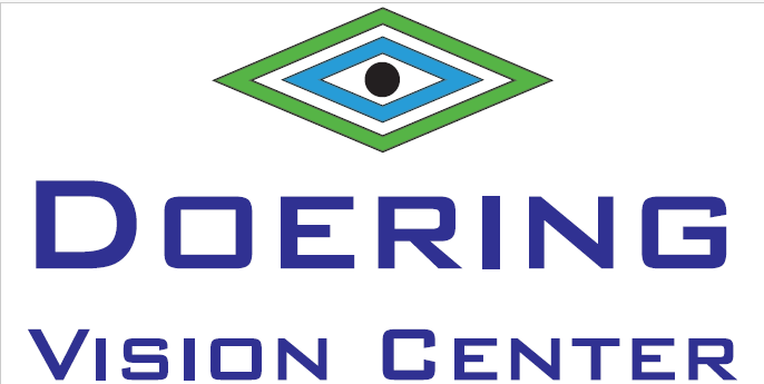 doering vision center blue wording logo
